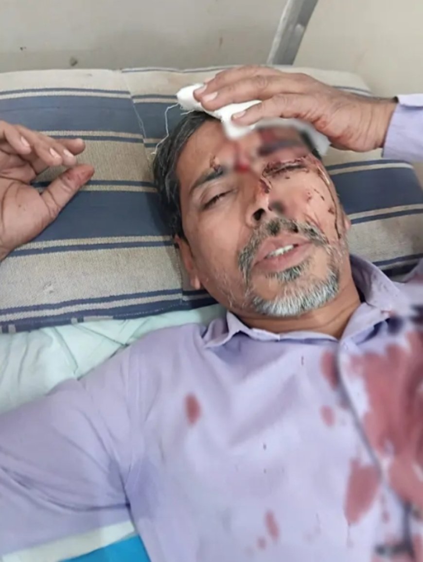 Principal Attacks Teacher with Steel Rod.