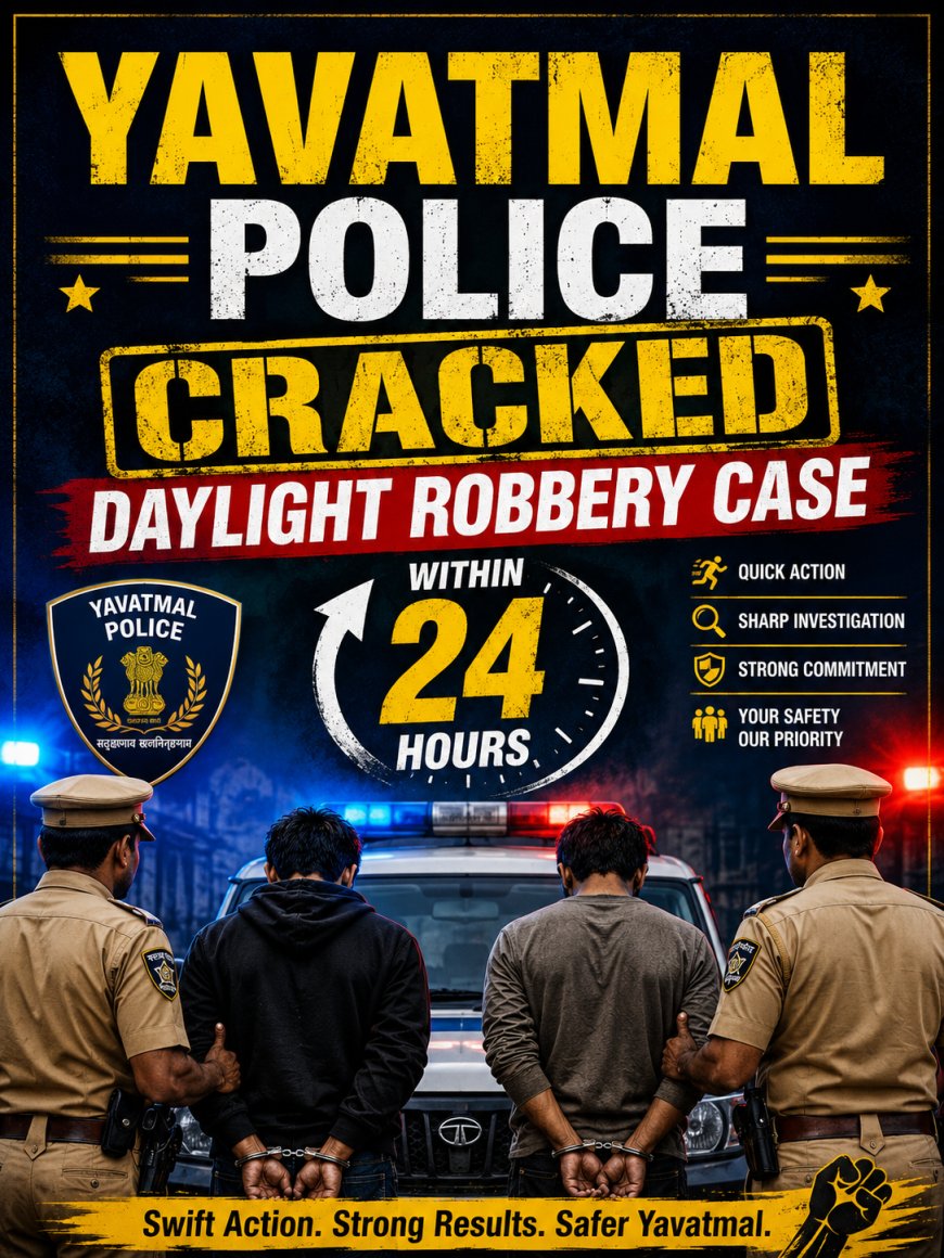 Yavatmal Police Crack Daylight Robbery Case Within 24 Hours