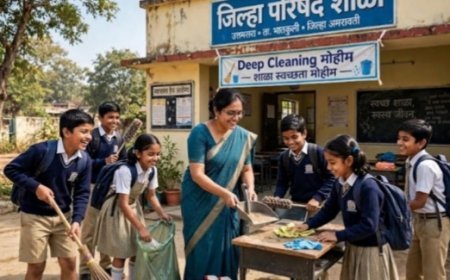 Special Cleanliness Campaign in Schools During Diwali Holidays
