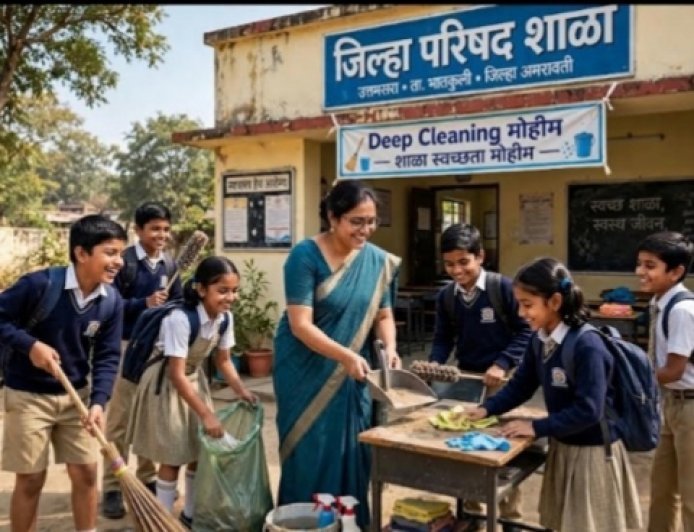 Special Cleanliness Campaign in Schools During Diwali Holidays